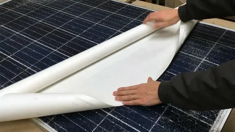 repair solar panels glass with sheet