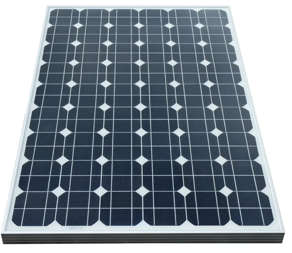 one black solar panels