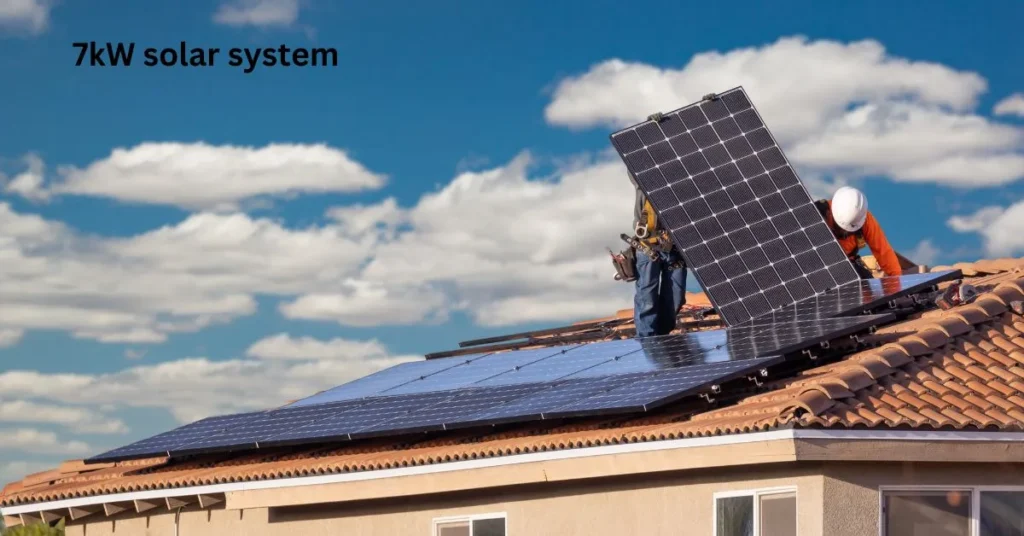 men install solar panels at house rooftop