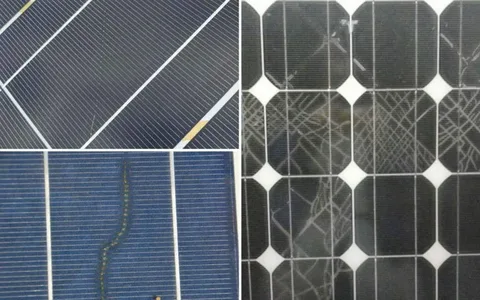 Snail Trails of solar panels