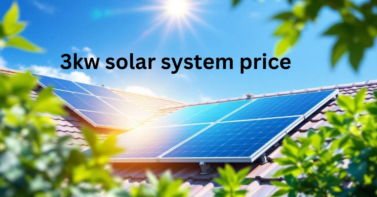 3kw solar system price